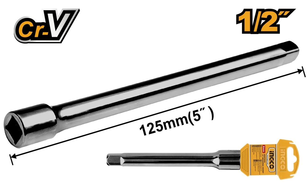 Prelungitor Tubulara 250mm 1/2'' INGCO HEB12101 – Acces Extins pentru Lucrari Profesionale