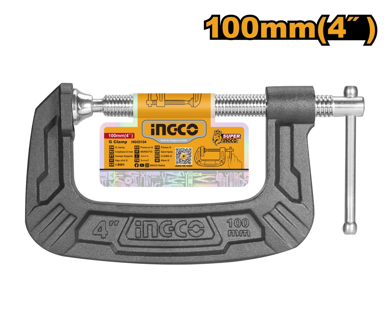 Presa Tip G 150mm INGCO HGC0106