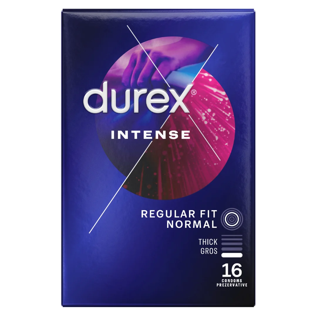 Prezervative Intense Orgasmic, 16 bucati, Durex