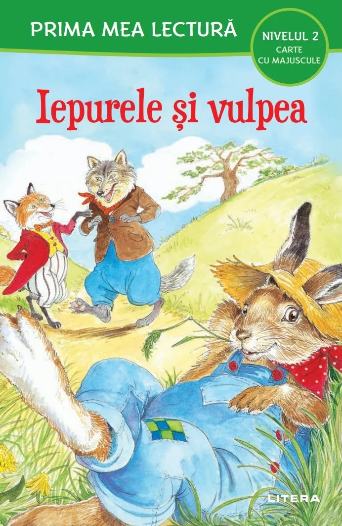 Prima mea lectura. Iepurele si vulpea. Carte cu majuscule (Nivelul 2)