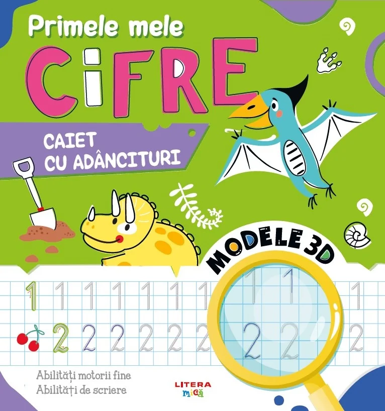 Primele mele cifre. Caiet cu adancituri