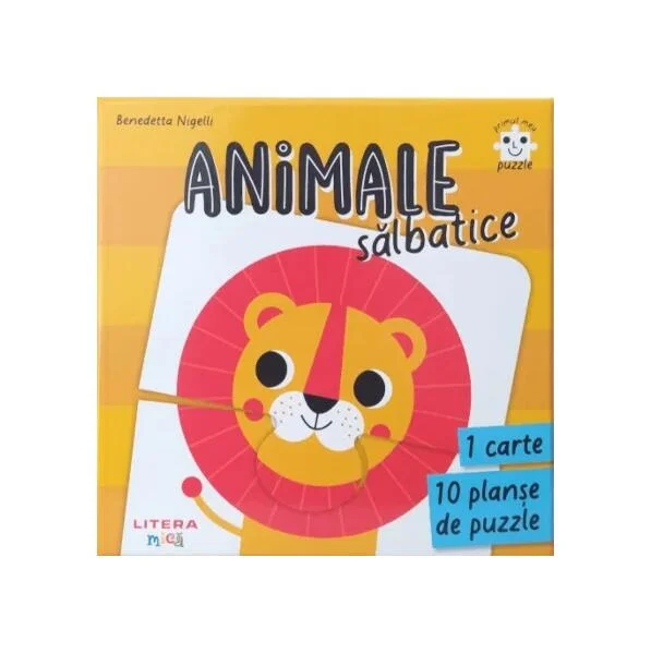 Primul meu puzzle. Animale sălbatice - Hardcover - Benedetta Nigelli - Litera mică