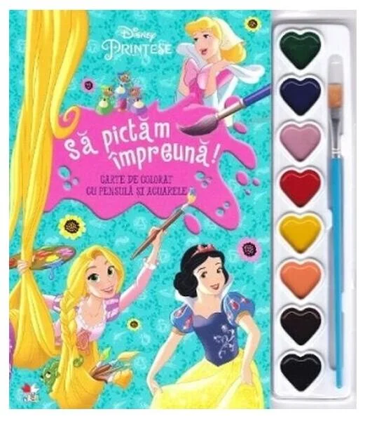 Prințese. Să pictăm împreună! - Paperback brosat - Litera mică