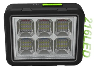 Proiector 216 LED Solar cu Baterie GD-2207A 4 Moduri de Iluminare 150W
