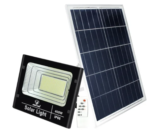 Proiector cu panou solar 400W si telecomanda BJ400W