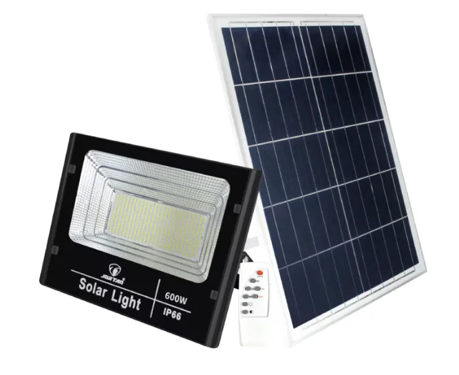 Proiector cu panou solar 600W si telecomanda BJ600W