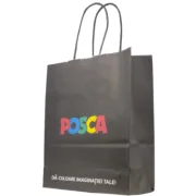 Punga hartie cadou Papiroti 23770, personalizata, B5 90 g /mp, 18x22x8 cm, POSCA