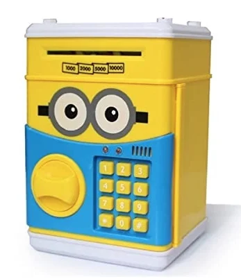 Pusculita interactiva pentru copii Minion cu functie ATM seif si cod pin