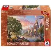 Puzzle 3000 piese, Thomas Kinkade - Disney - Lumea magica a lui Belle, Schmidt
