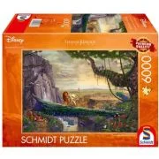 Puzzle 6000 piese, Thomas Kinkade - Disney - Regele Leu si intoarcerea la Stanca Mandriei, Schmidt