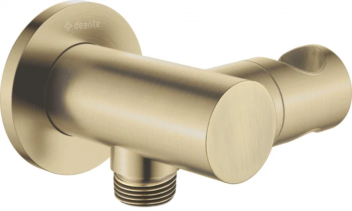 Racord unghiular pentru furtun de dus, cu suport, alama, Deante Silia