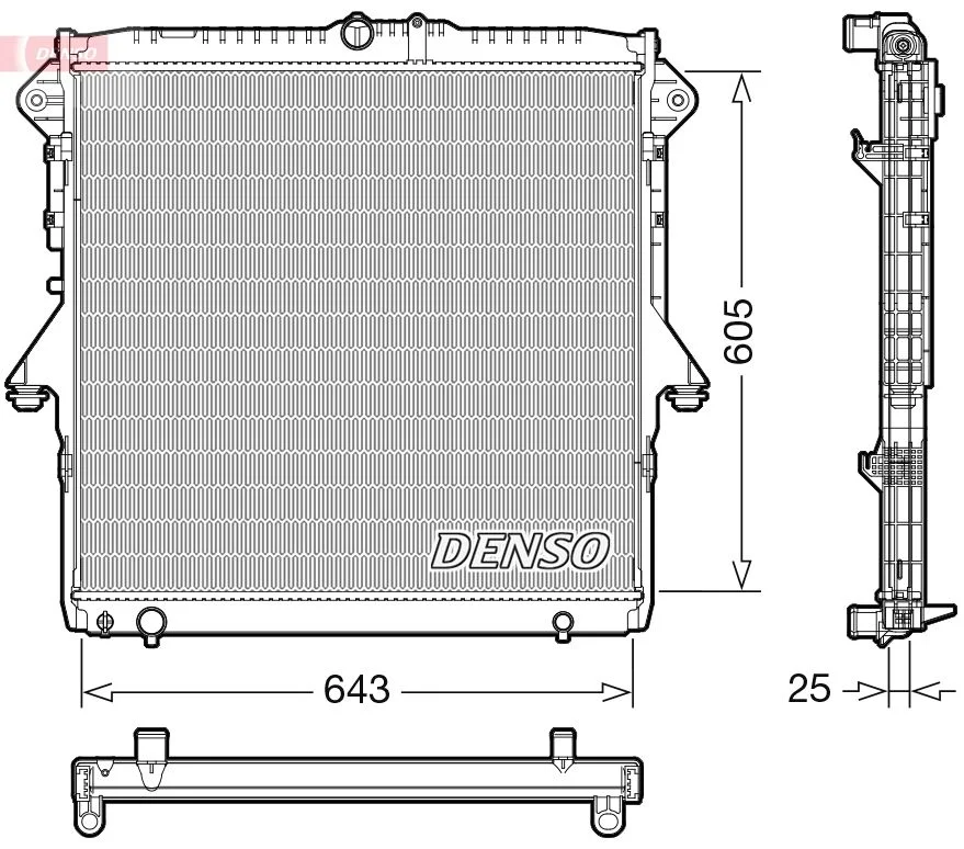 Radiator, racire motor DENSO DRM10119