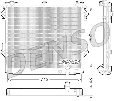 Radiator, racire motor DENSO DRM50074