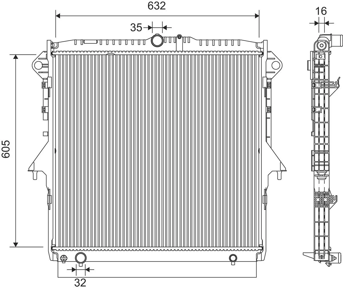 Radiator, racire motor VALEO 701406