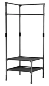 Raft de colt pentru haine negru