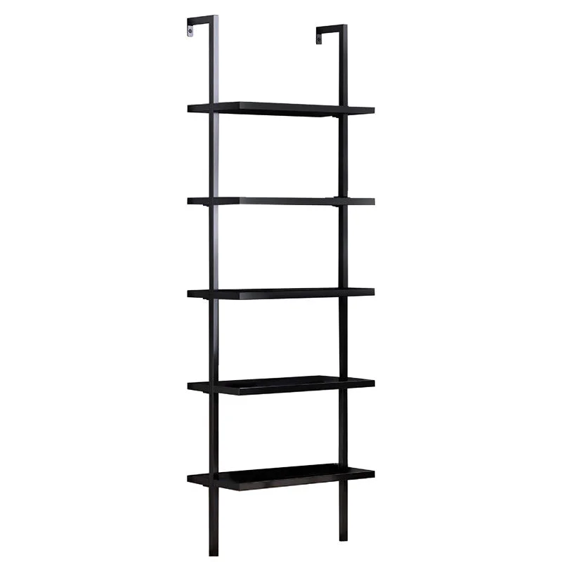 Raft de perete Harris  neagra 70x22x200cm