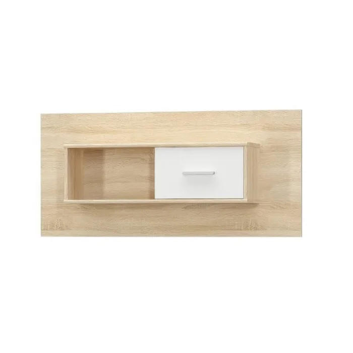 Raft suspendat TIPS, 1 usa, stejar sonoma + alb, 120x23x55 cm