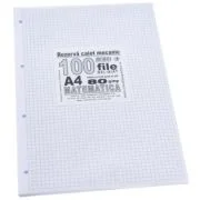 Rezerva caiet mecanic matematica fara margine liniata A4, 100 file, Casa Tipografica