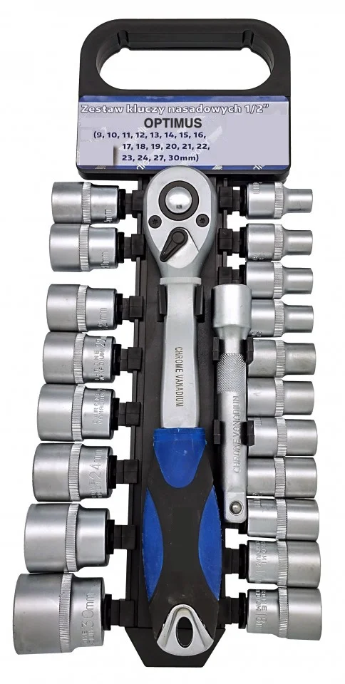 RIB-Set 20 Piese, Cheie Clichet 1/2", Capete Chei Tubulare 8-32 Mm