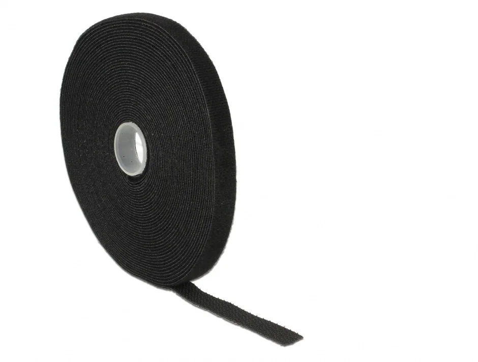 Rola cu arici neagra 10m x 13mm, Delock 18712