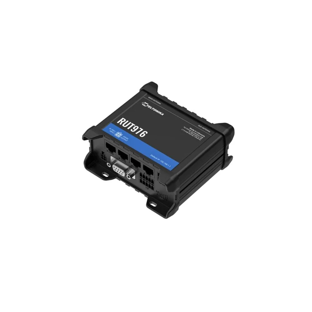 Router industrial 5G dual SIM Redcap Teltonika RUT976, WiFi, 223 Mbps, 1x WAN/3x LAN, IoT