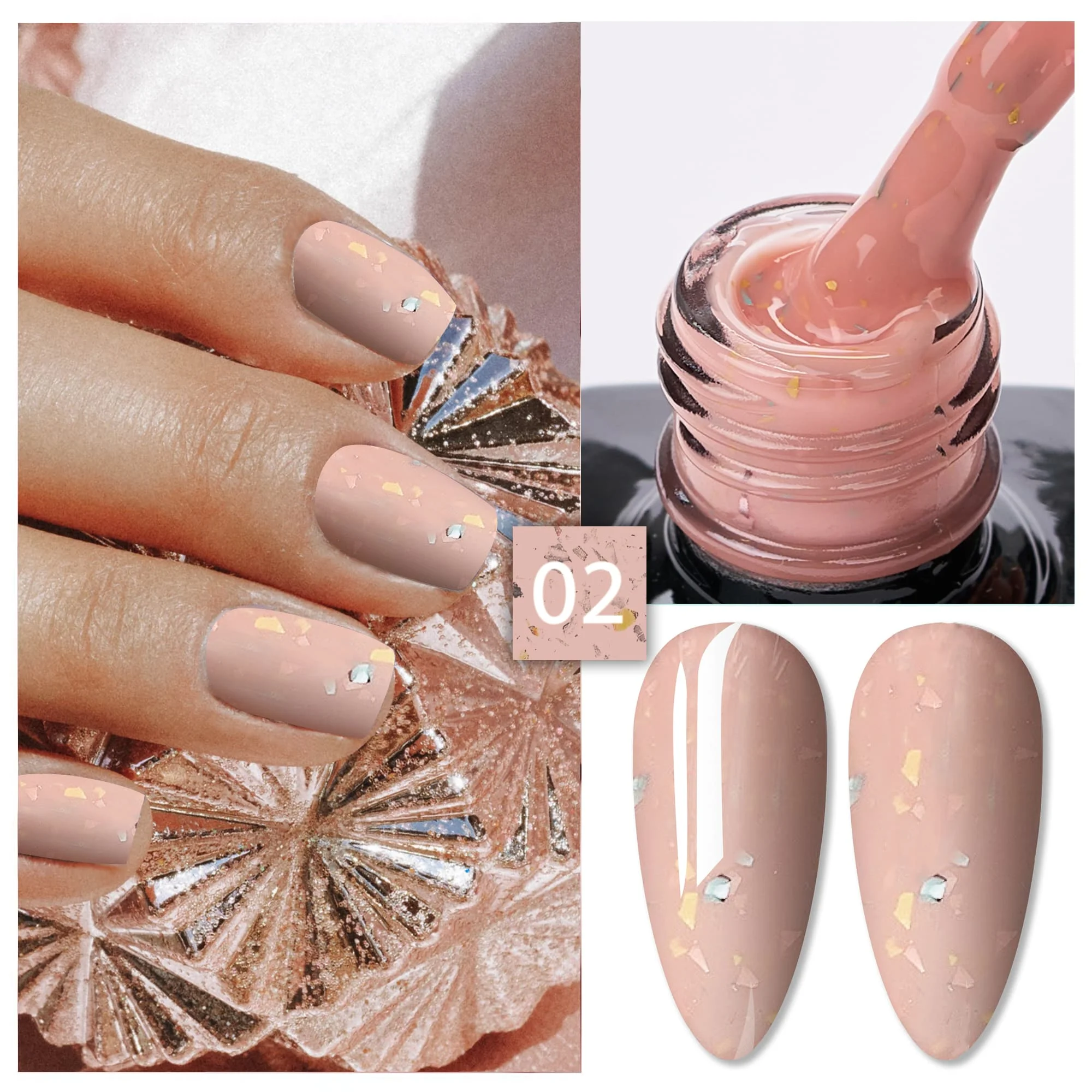 Rubber Cover Base Everin 15ml- GOLDEN TIME 02 - GT-02 - Everin.ro