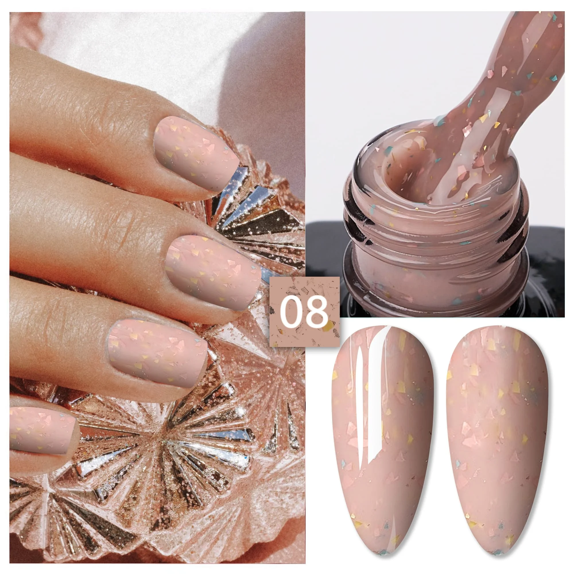 Rubber Cover Base Everin 15ml- GOLDEN TIME 08 - GT-08 - Everin.ro