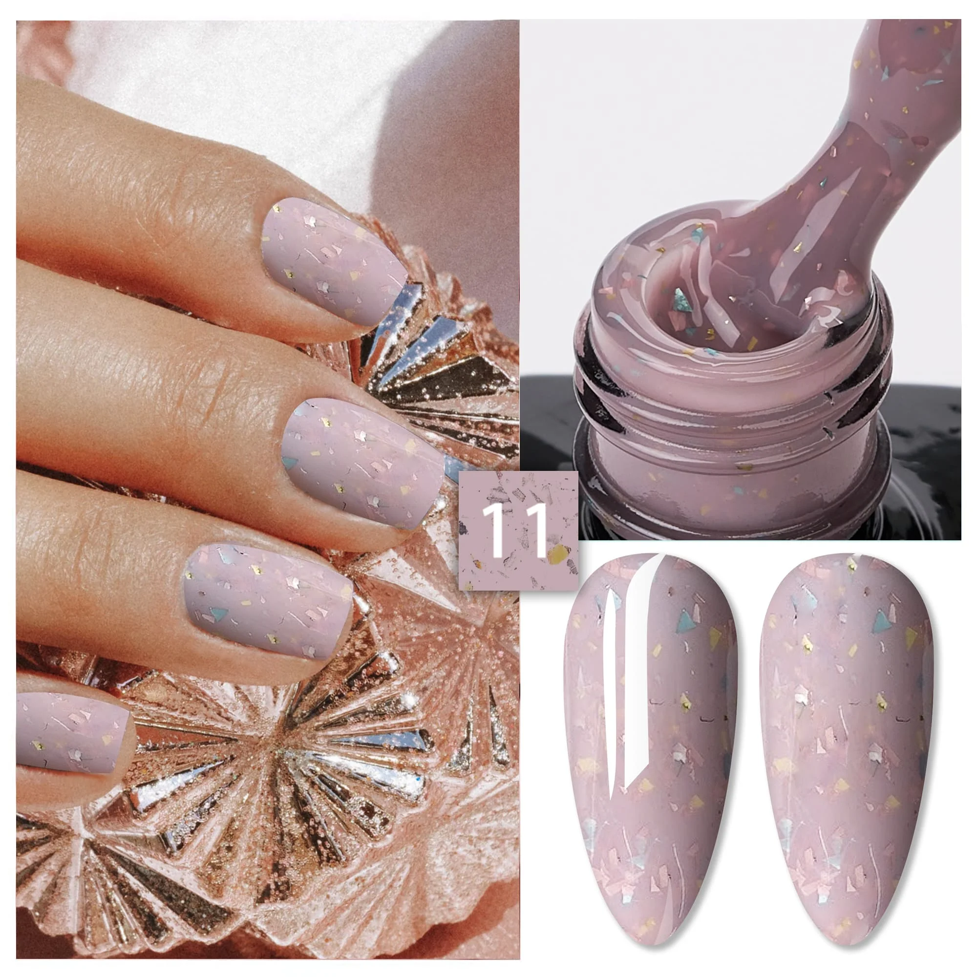 Rubber Cover Base Everin 15ml- GOLDEN TIME 11 - GT-11 - Everin.ro