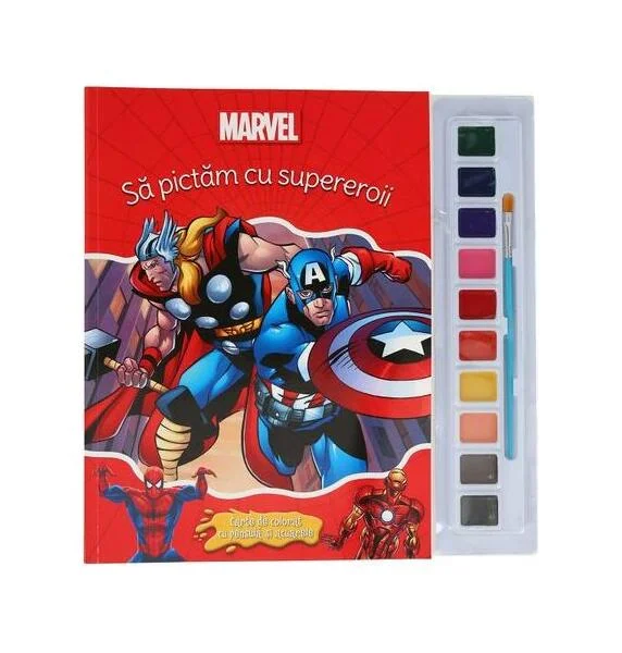 Să pictăm cu supereroii - Paperback brosat - Litera mică