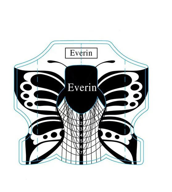 Sabloane Unghii Profesionale Everin rola 100buc. U14 - Everin