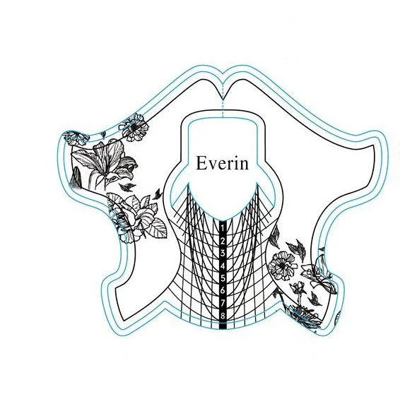 Sabloane Unghii Profesionale Everin rola 100buc. U76 - Everin