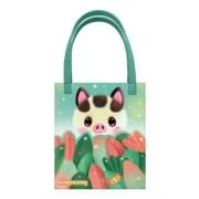 Sacosa Bangoberry Piggy Porcusorul, material textil, 24x28x2 cm