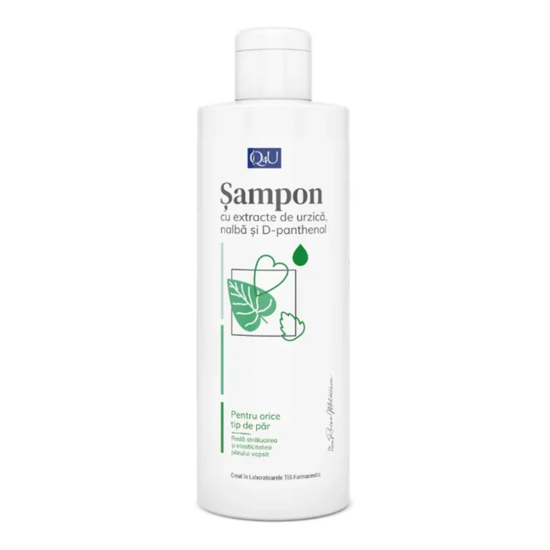 Sampon cu nalba si urzica Q4U, 250 ml, Tis Farmaceutic