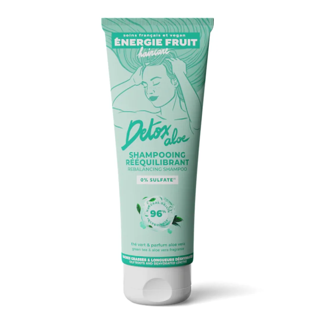 Sampon detoxifiant pentru par gras, cu ceai verde, 250 ml, Energie Fruit