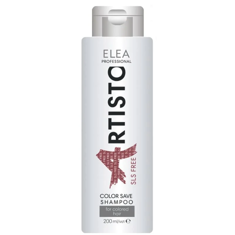 Sampon fara sulfati pentru protectia culorii pentru par vopsit Elea Professional Artisto, 200 ml