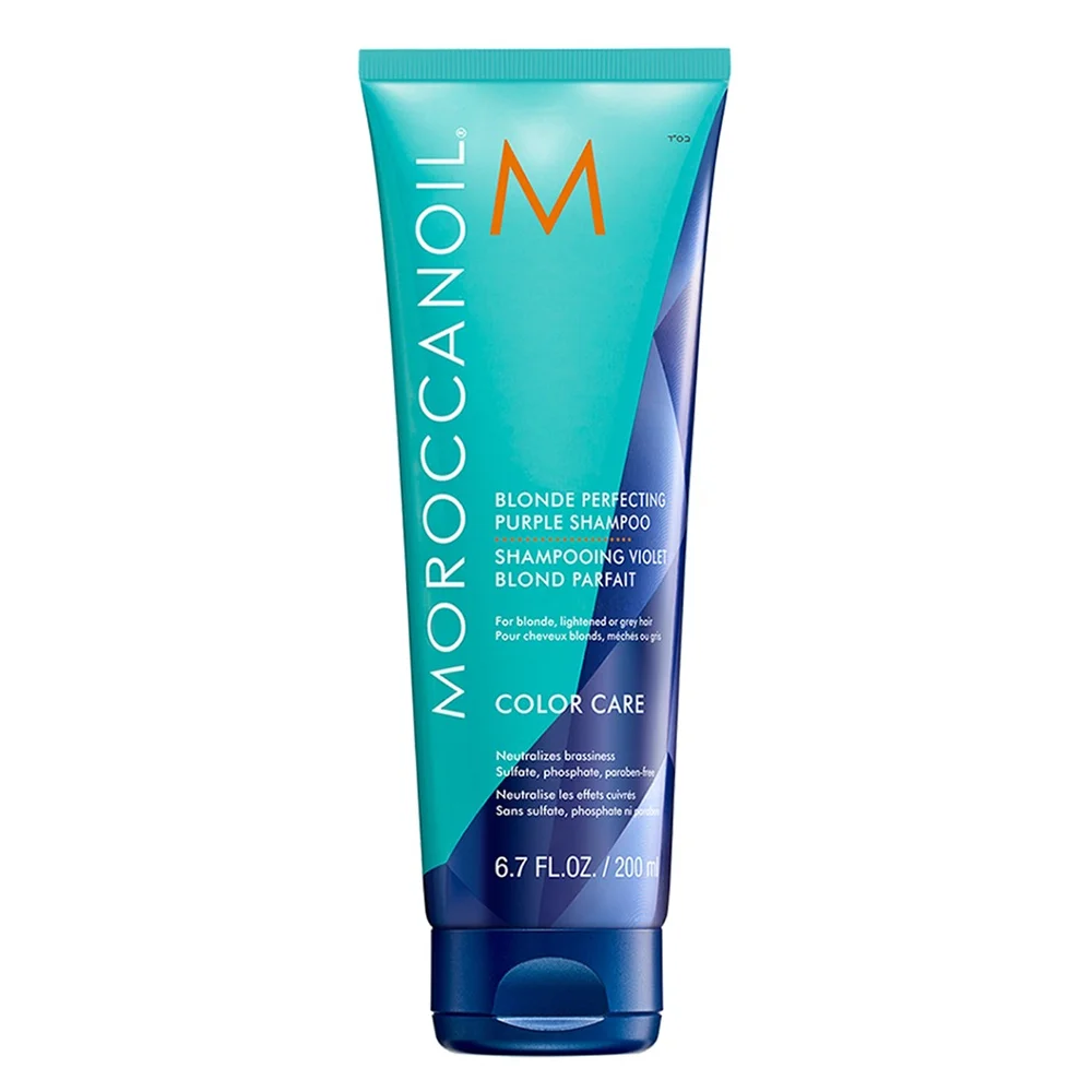 Sampon Moroccanoil Blonde Perfecting Purple pentru par blond