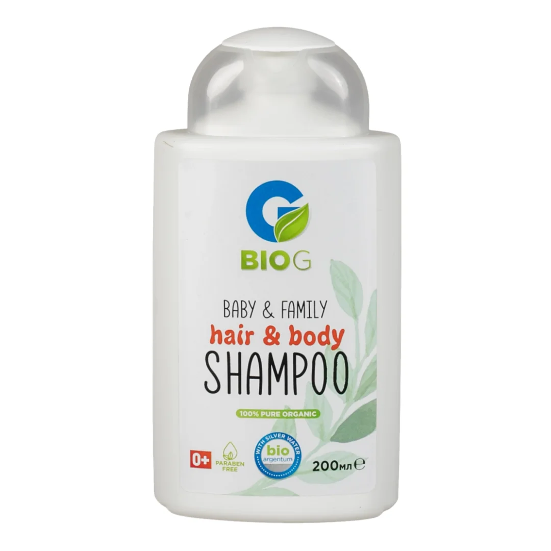 Sampon organic pentru par și corp BABY, 200 ml, BIO G