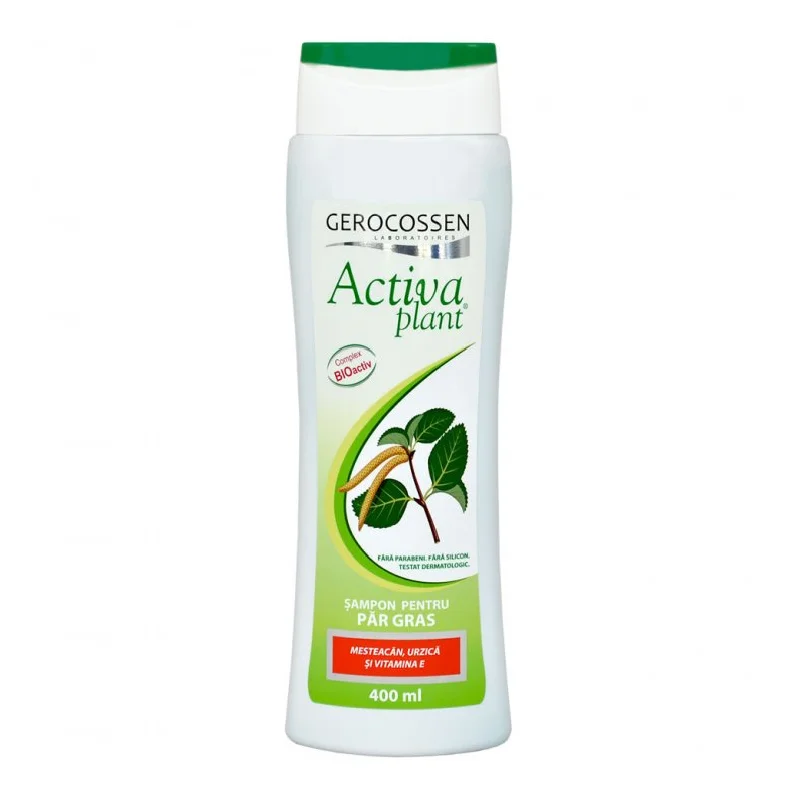 Sampon pentru par gras Activa Plant, 400 ml, Gerocossen