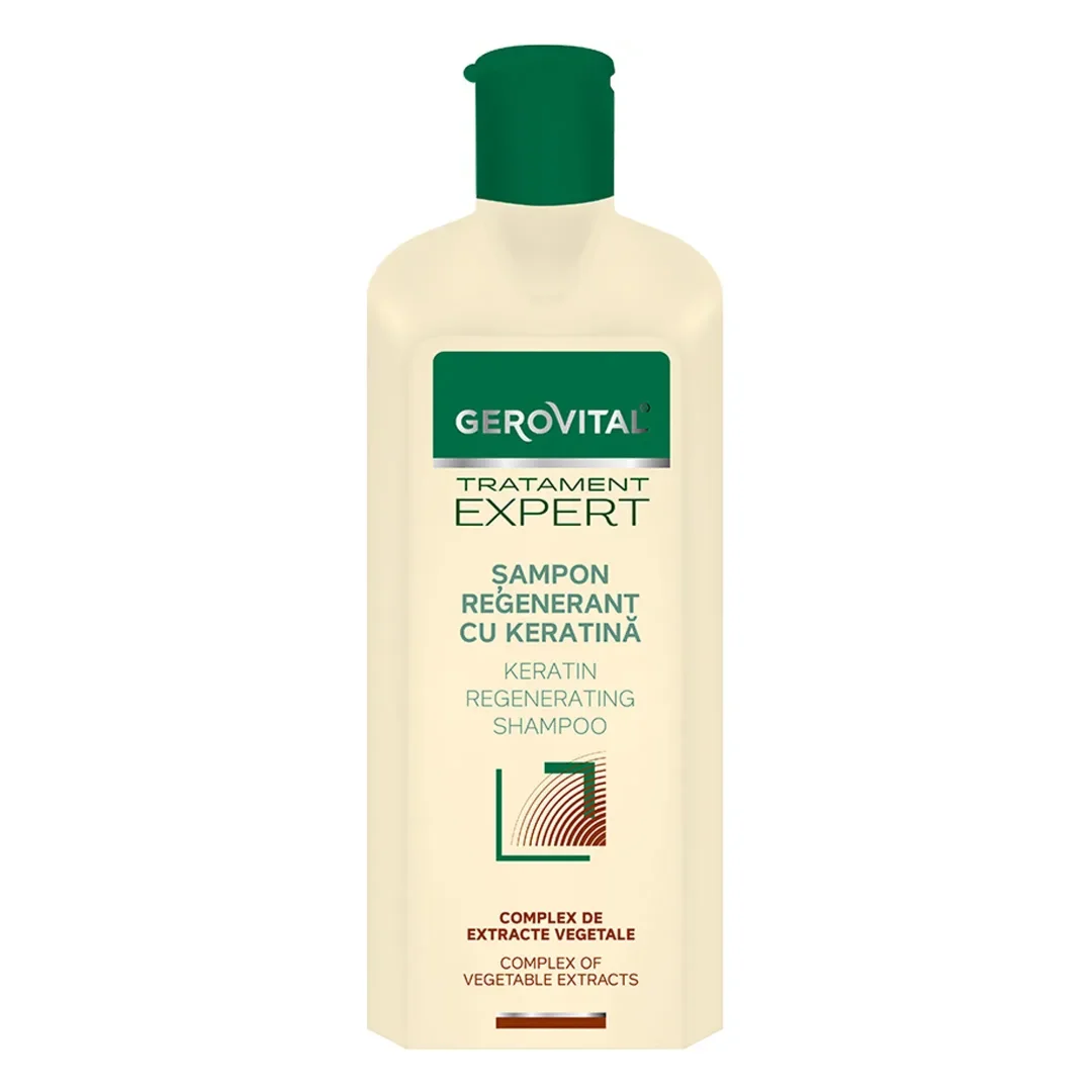 Sampon regenerant cu keratina Tratament Expert, 250 ml, Gerovital