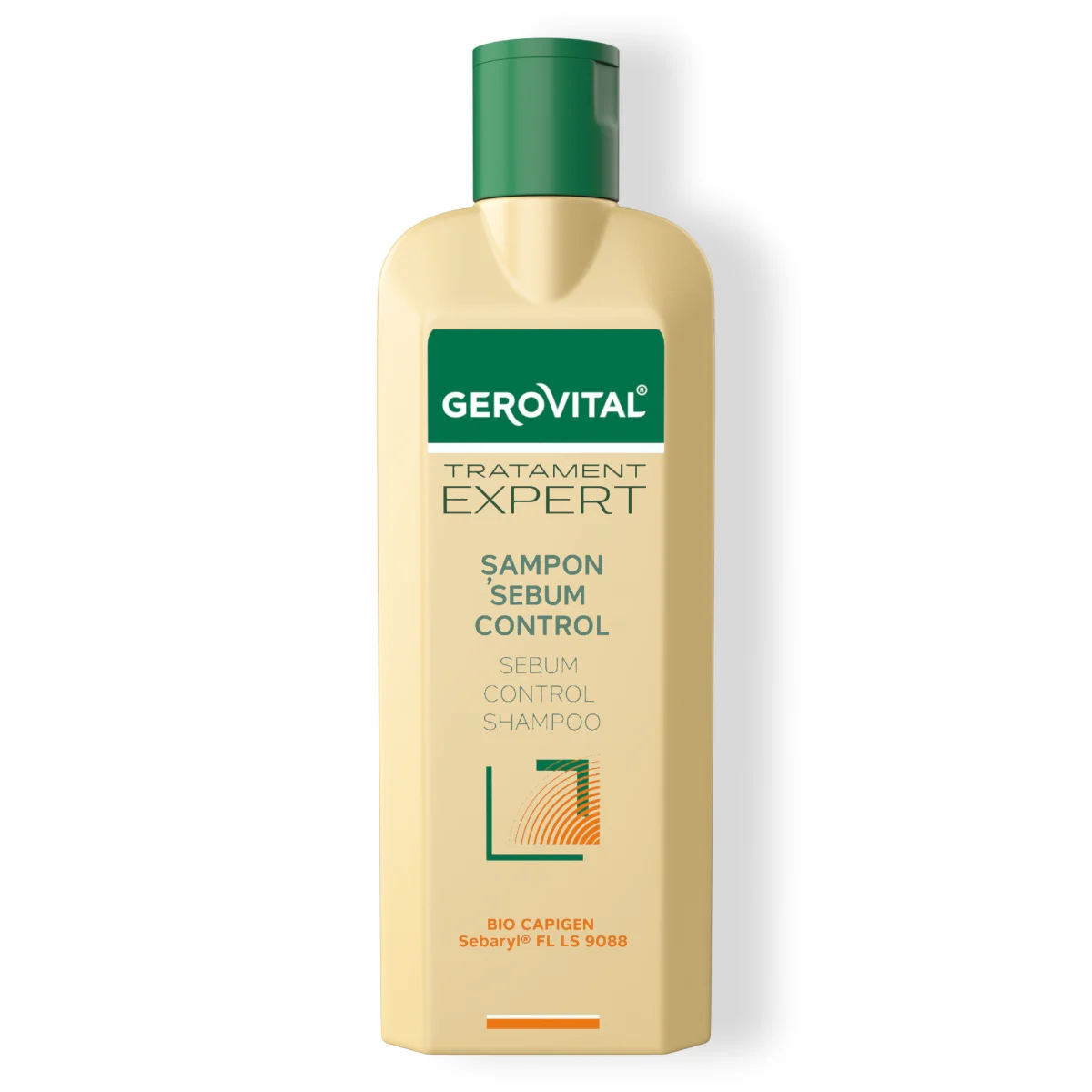 Șampon Sebum Control Cu Sebaryl și Bio-capigen Pentru Păr Gras, Gerovital Tratament Expert, 250 Ml