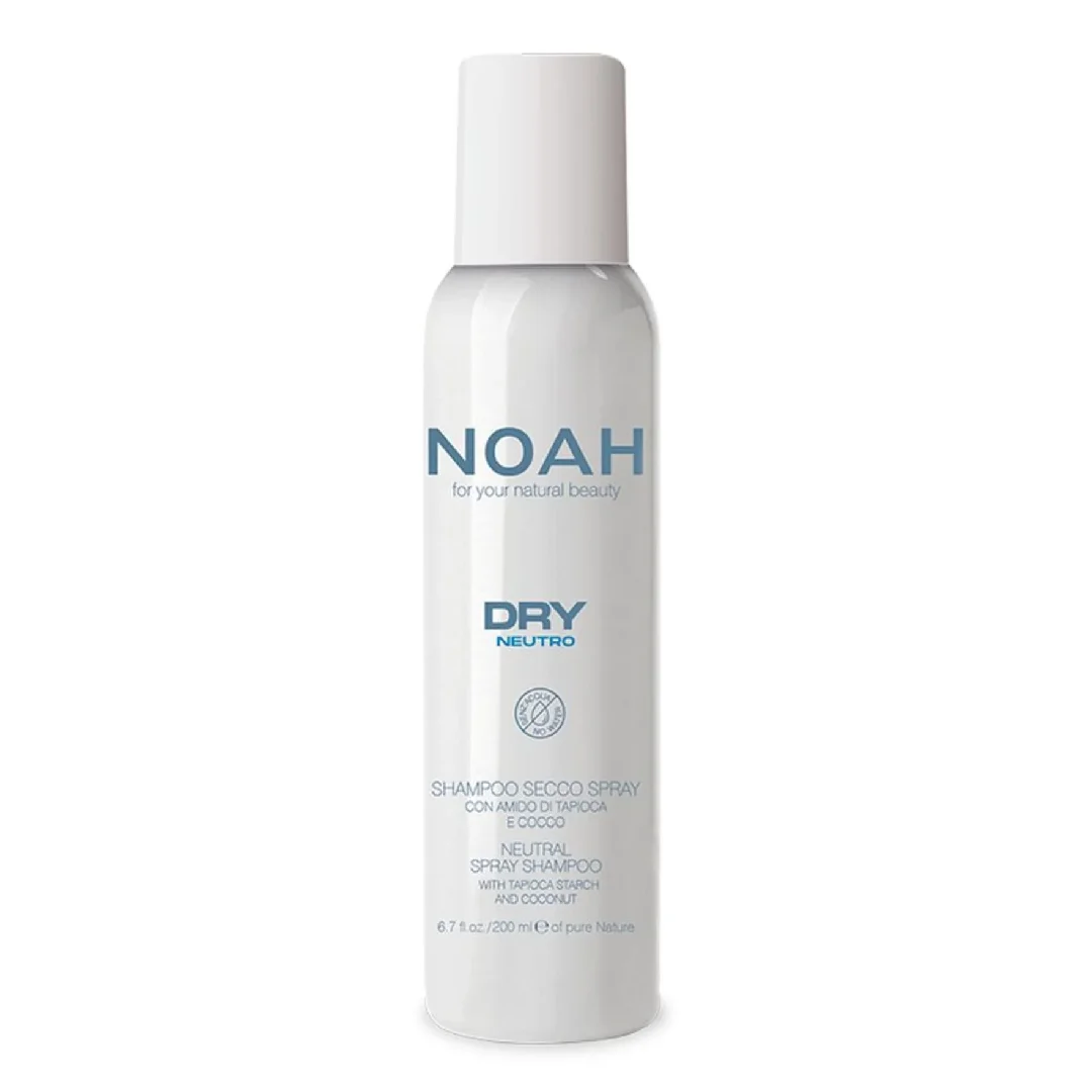 Sampon uscat cu amidon de tapioca si cocos Neutral Dry, 200 ml, Noah