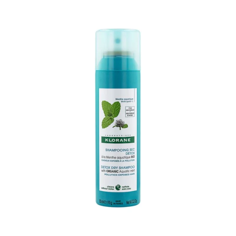 Sampon uscat cu extract de menta acvatica, 150ml, Klorane