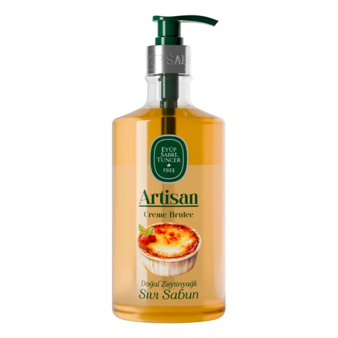 Sapun lichid cu ulei natural de masline Creme Brulee Artisan, 600 ml, Eyüp Sabri Tuncer