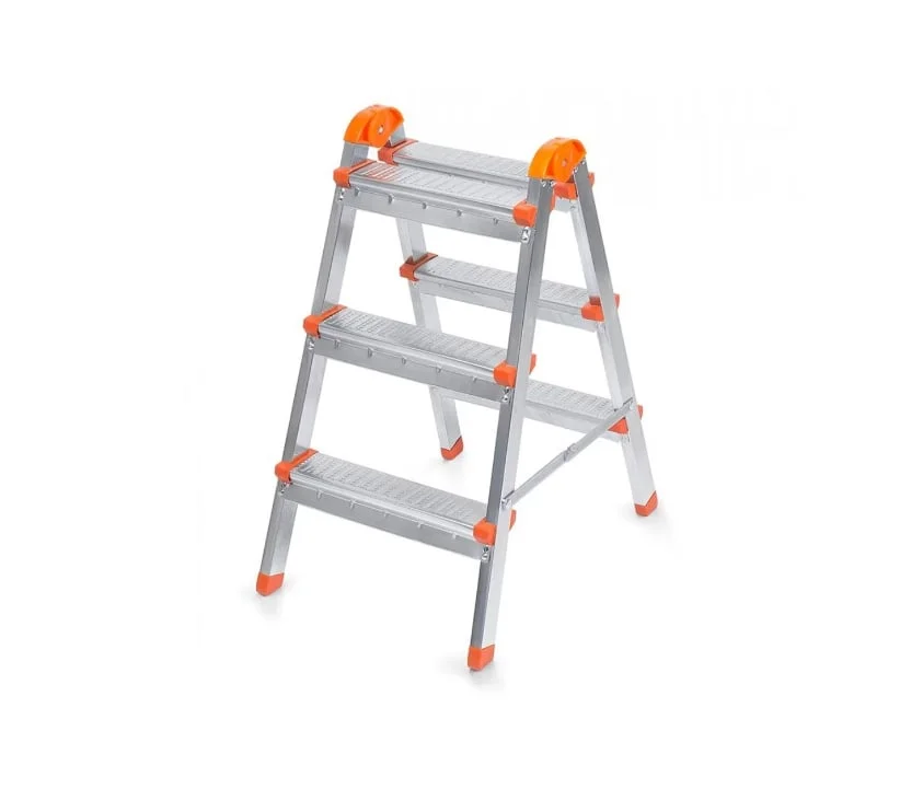 Scara pliabila din otel 3+3 trepte, 64cm inaltime, 120kg, 3.8kg R3.3S