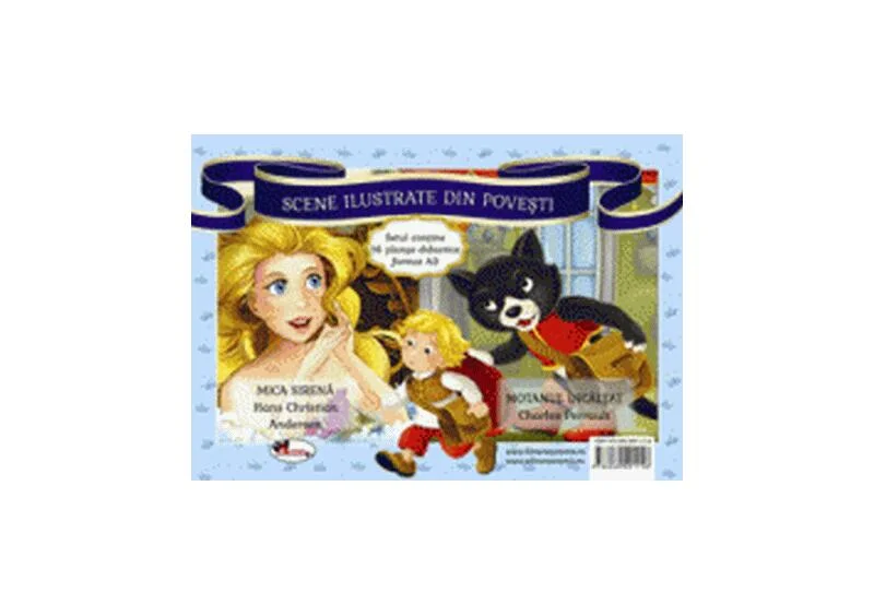 Scene ilustrate din povești. Mica Sirenă / Motanul încălțat (planșe) - Paperback - James Orchard Halliwell-Phillipps - Aramis
