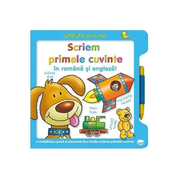 Scriem primele cuvinte în română şi engleză ! Citește și scrie - Board book - *** - Prut