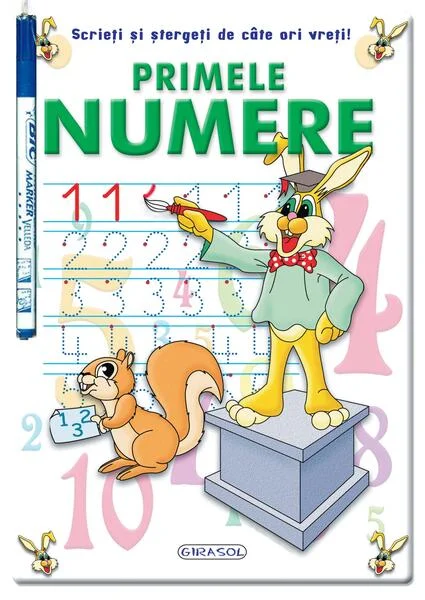 Scrieți și ștergeți de câte ori vreți! Primele numere - Paperback - Girasol