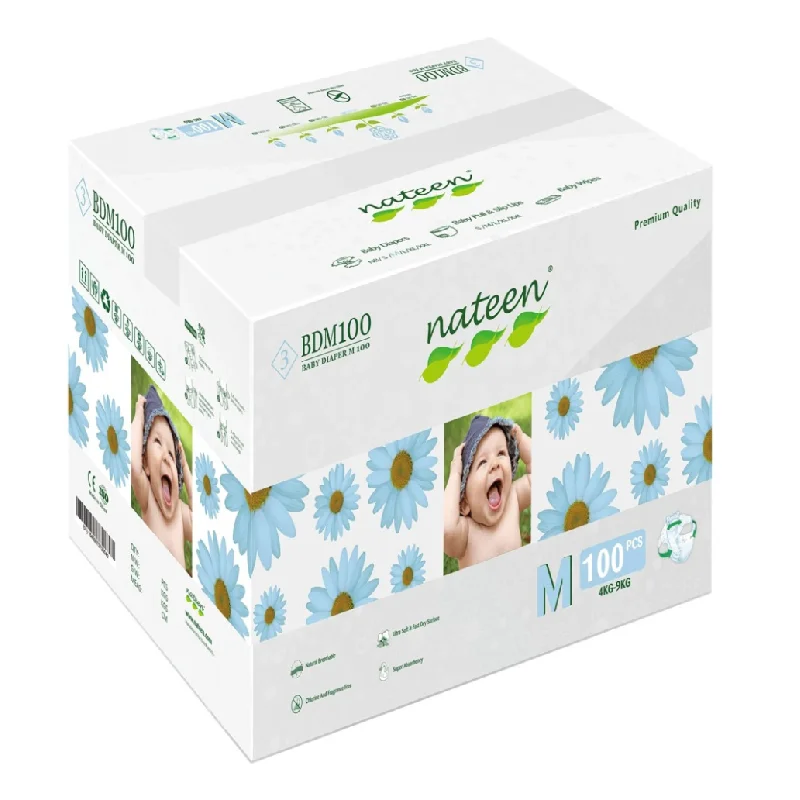 Scutece hipoalergenice Flex&Fit Premium, M, Nr.3, 6-10kg, 100 bucati, Nateen