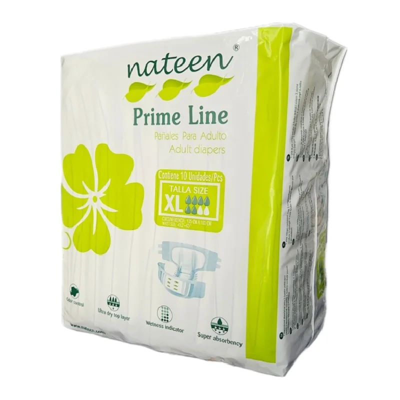 Scutece pentru adulti Prime Line, marimea XL, 10 bucati, Nateen