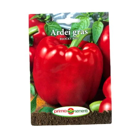 Seminte ardei gras Blocky Red 0,7 gr, Prima Sementi
